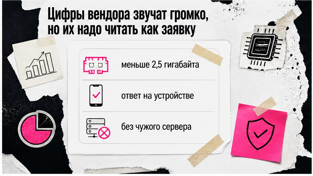 Карточка: память меньше 2,5 ГБ и ответ на устройстве