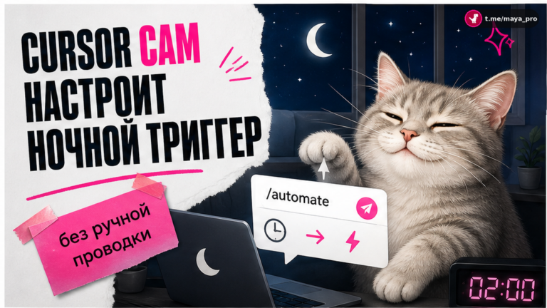 Иллюстрация: Cursor /automate настраивает ночной триггер