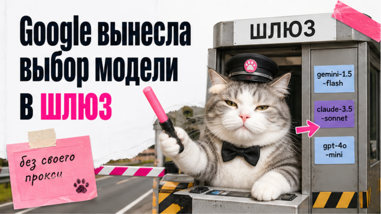 Иллюстрация: Google вынесла выбор модели агента в API Gateway