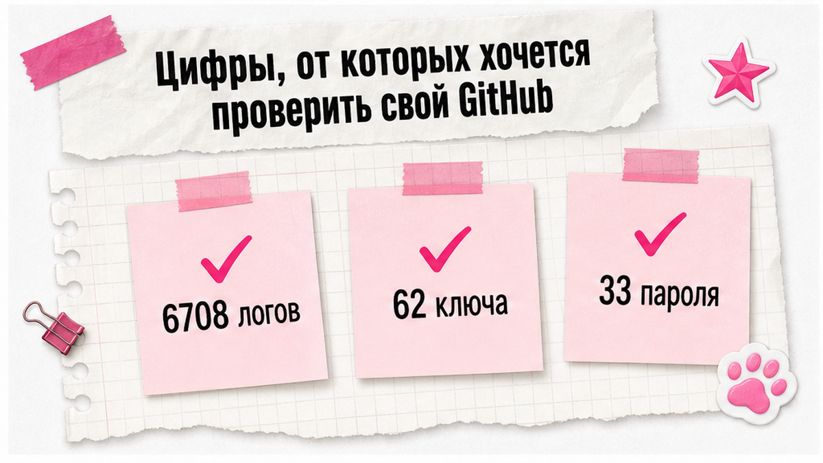 Чеклист: сколько логов просканировали и сколько секретов нашли