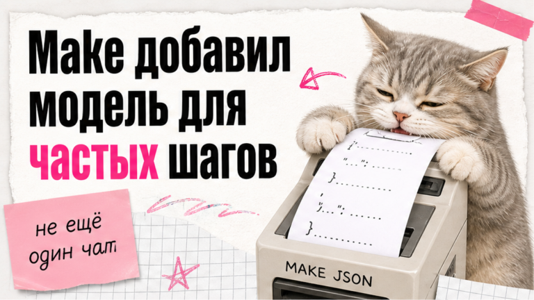 Иллюстрация: Make добавил быструю модель для частых шагов в агентах