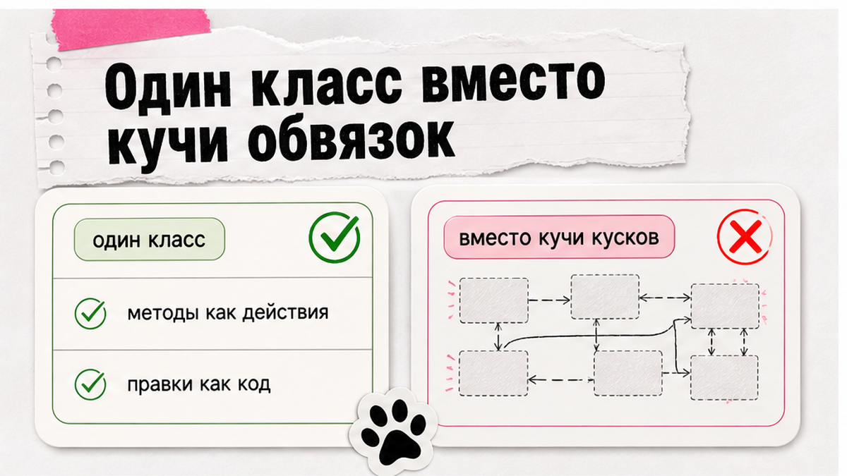 Схема: один класс агента против кучи обвязок