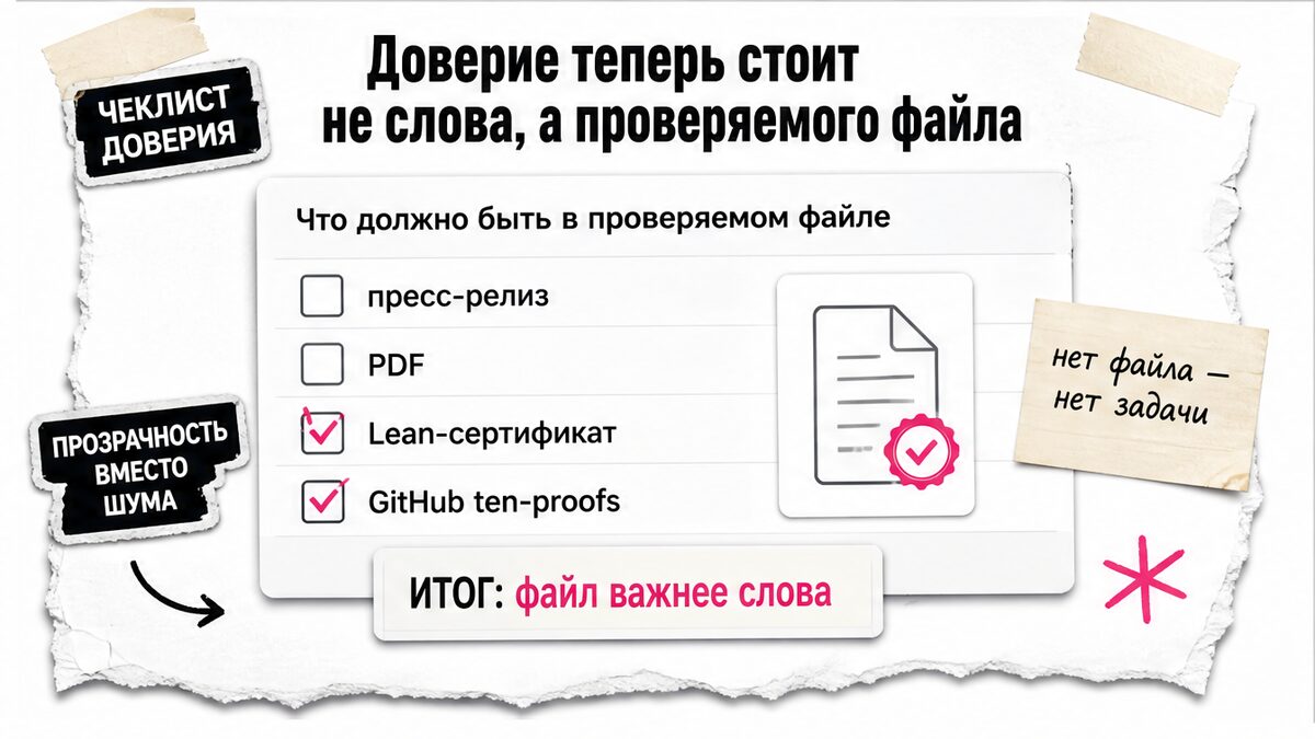 Чеклист: что нужно, чтобы поверить в математический результат ИИ