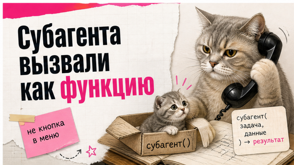 Иллюстрация: субагента в Prime Agent вызвали как функцию Python