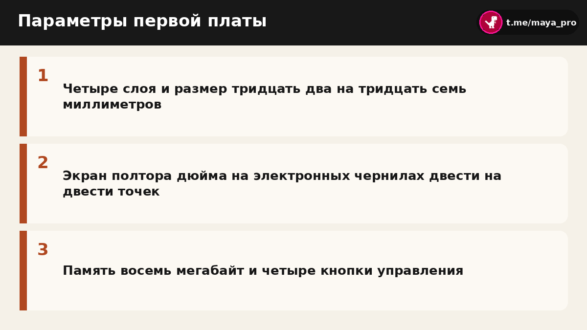 Схема параметров разработанной печатной платы с дисплеем и кнопками