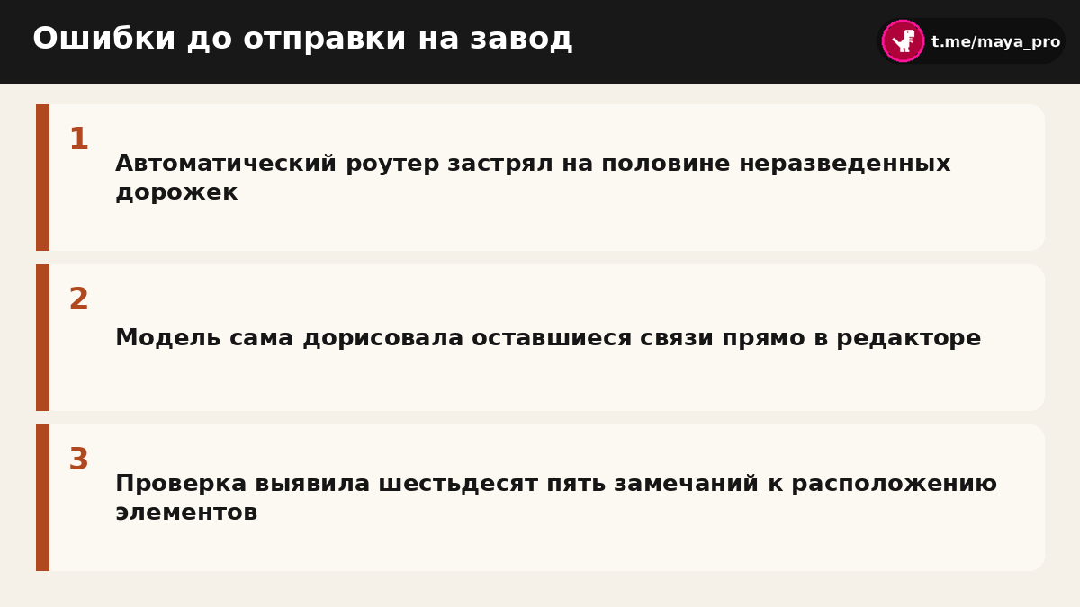Схема исправления ошибок разводки дорожек искусственным интеллектом