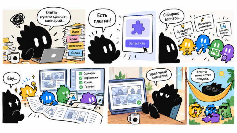 Иллюстрация автоматизации сценариев Make через диалог ChatGPT